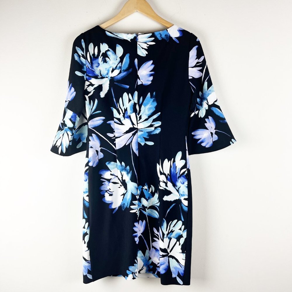 2/$30 Vince Camuto Floral Bell Sleeved Dress 4 - Picture 2 of 4
